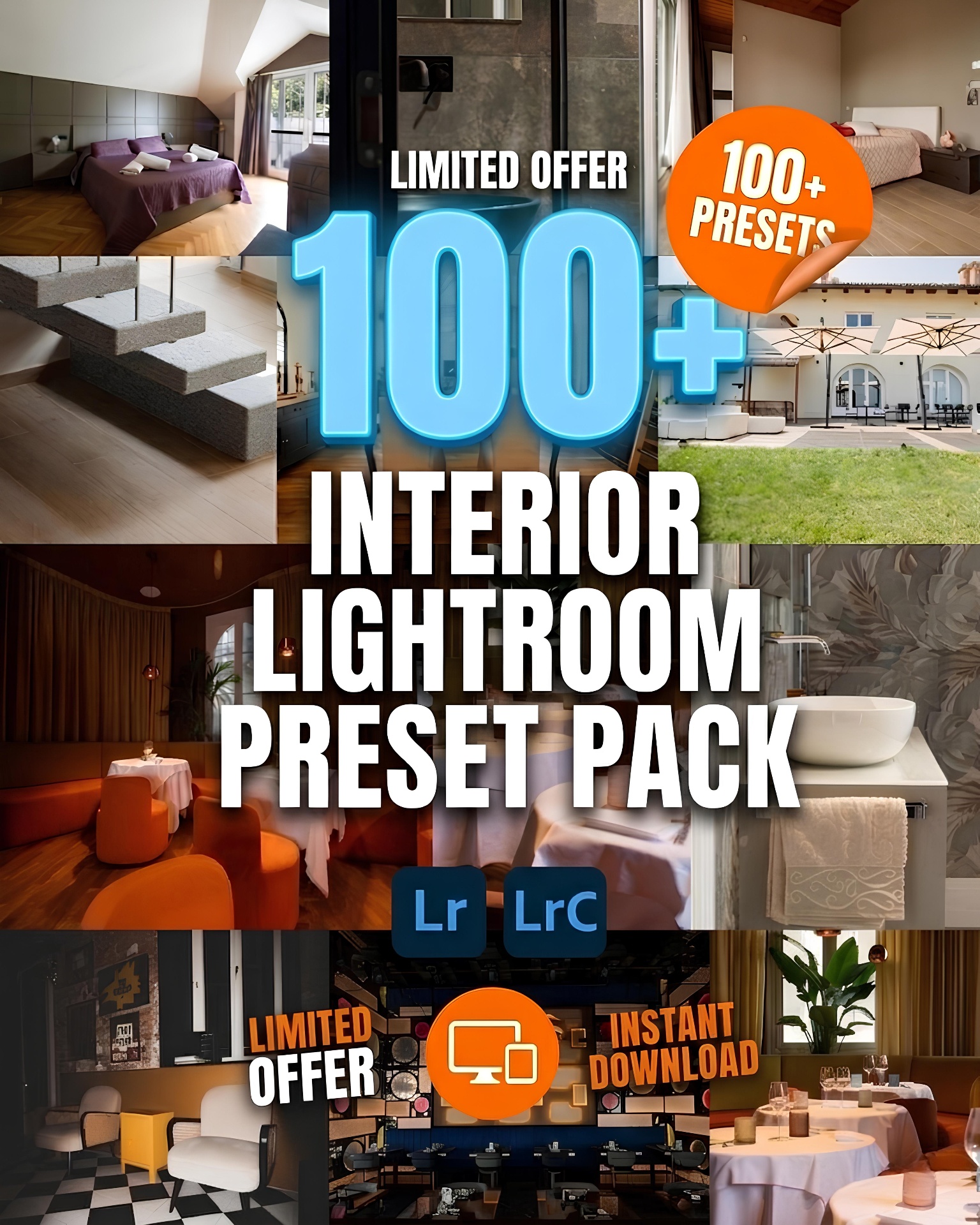 Interior Lightroom preset pack cover