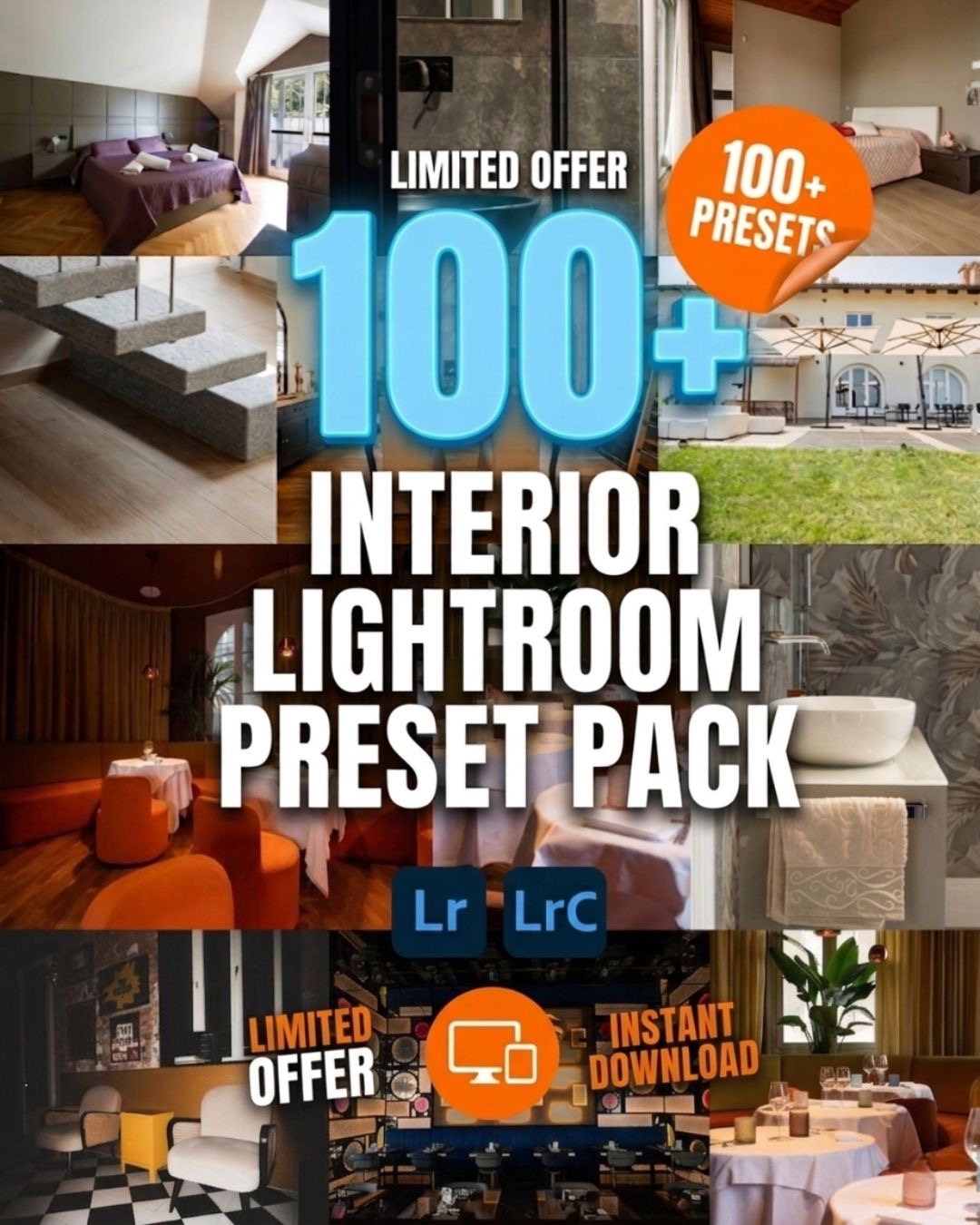 Interior Lightroom preset pack cover