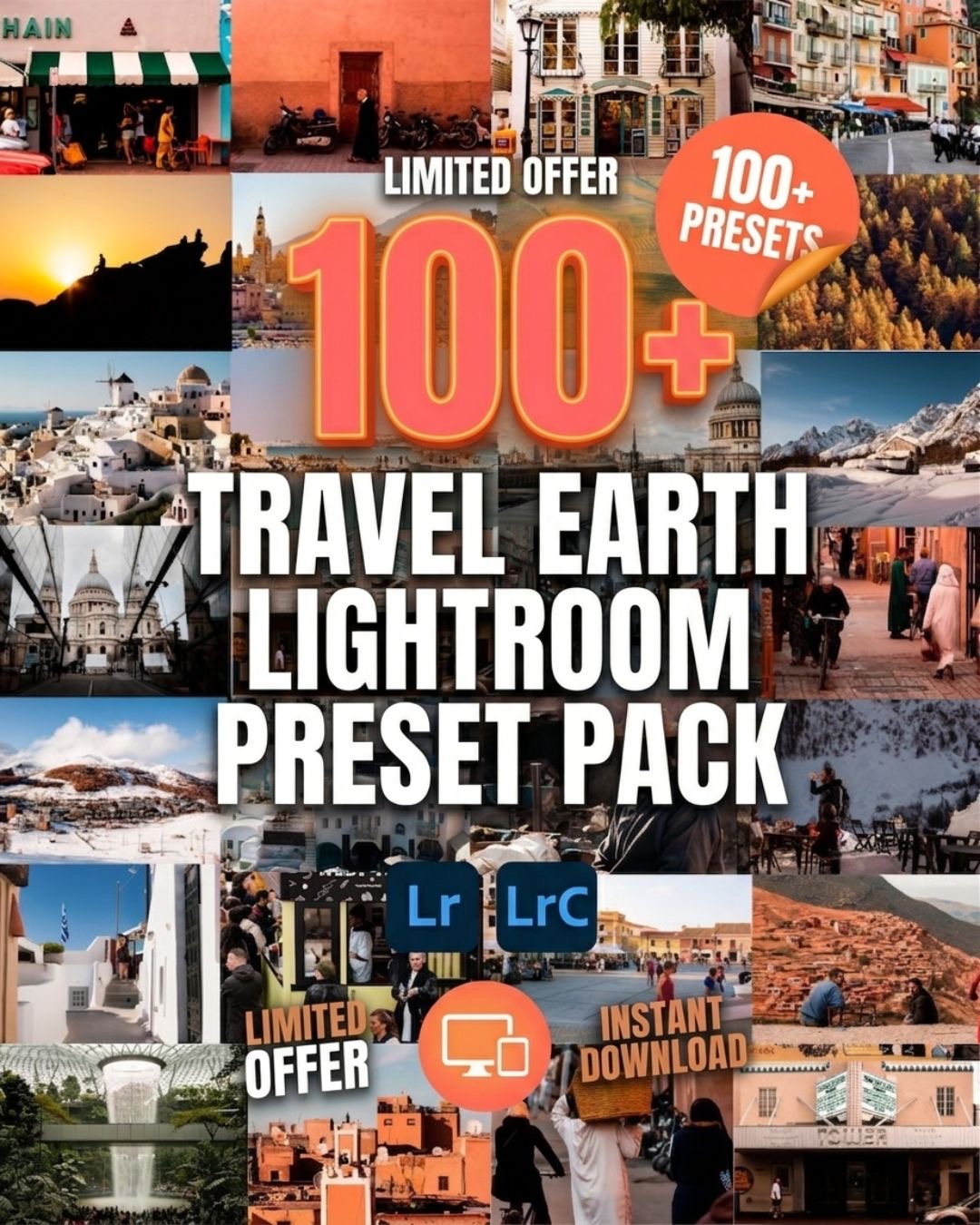 Travel Earth Lightroom preset pack cover